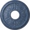 Ekena Millwork Tirana Ceiling Medallion (Canopies up to 4 3/4"), 13 7/8"OD x 3 3/4"ID x 1 1/4"P, Americana Crackle CM13TIAMC - alternate 1